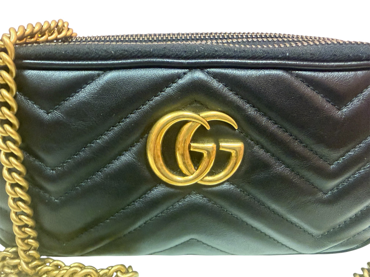 GUCCI GG MARMONT MINI TRIPLO SCOMPARTO